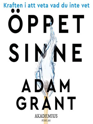 cover image of Öppet sinne